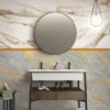 Marble effect ABK Sensi Signoria Calacatta Vena Oro – view 4 Marble effect porcelain tiles ABK Sensi Signoria Calacatta Vena Oro, 120x120 cm, 8.5 mm, polished (lux) – 4
