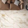 Marmorimustriga ABK Sensi Signoria Calacatta Vena Oro – vaade 5 Marble effect porcelain tiles ABK Sensi Signoria Calacatta Vena Oro, 120x120 cm, 8.5 mm, polished (lux) – 5