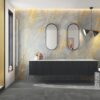 Marble effect ABK Sensi Signoria Grigio Siena, polished (lux) – view 5 Marble effect porcelain tiles ABK Sensi Signoria Grigio Siena, 120x120 cm, 8.5 mm, polished (lux) – 5
