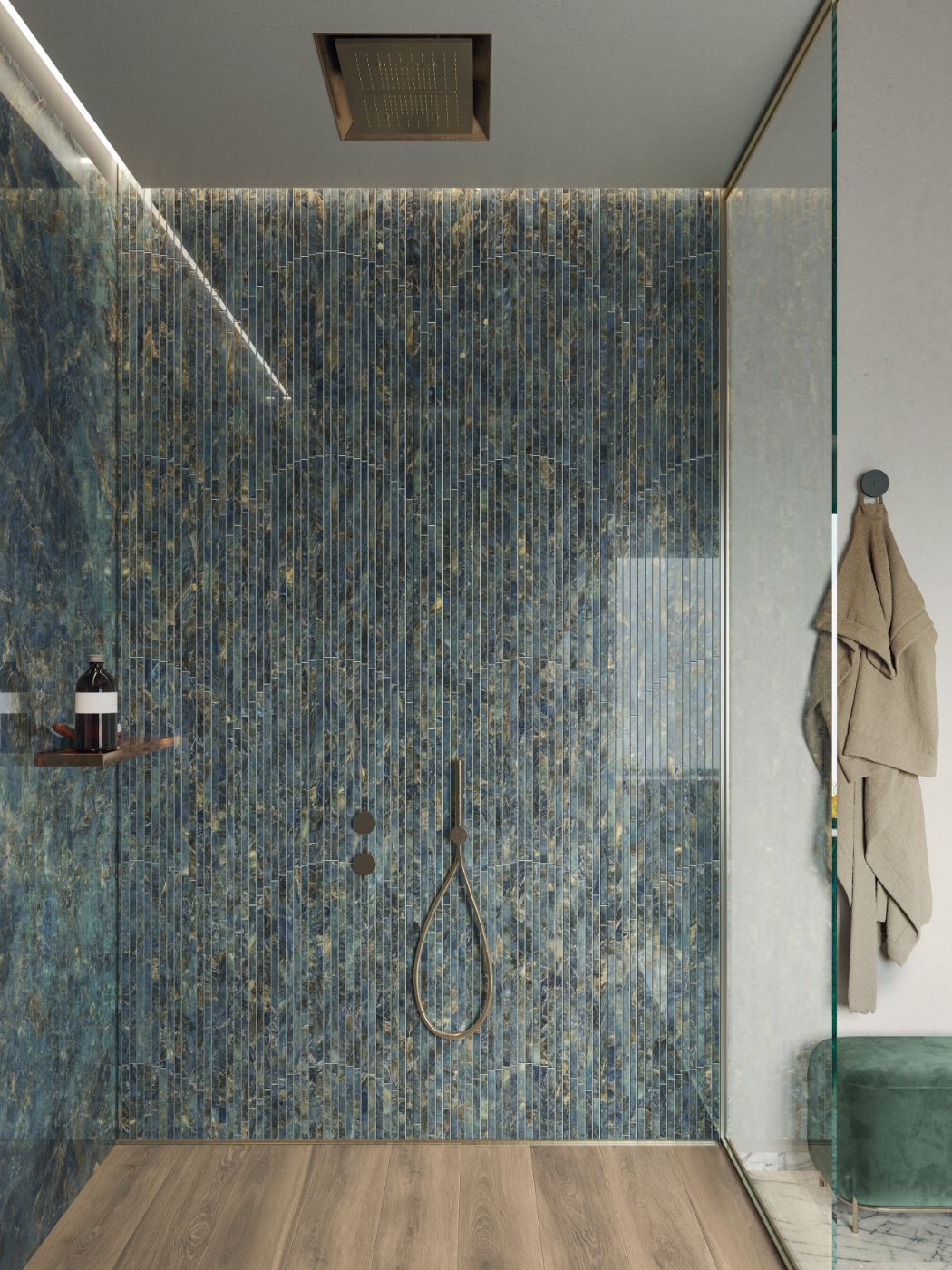 Marble effect porcelain tiles ABK Sensi Signoria Labradorite, 120x120 cm, 8.5 mm, polished (lux) – 3