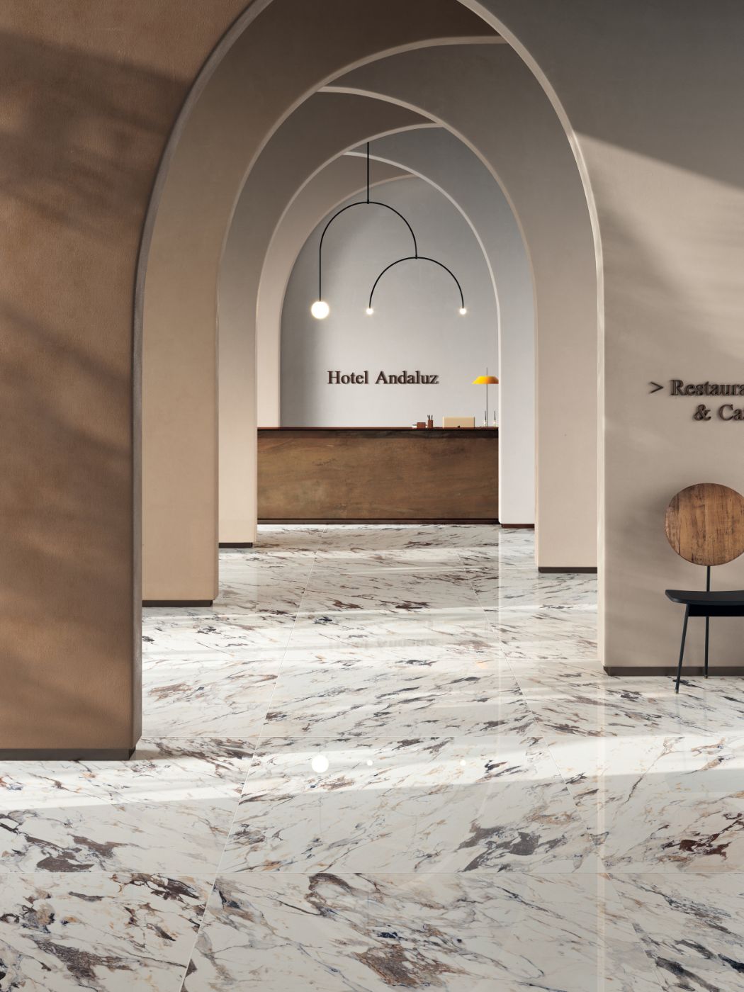 Marble effect porcelain tiles ABK Sensi Up Breccia Melange, 120x120 cm, 8.5 mm, polished (lux) – 5