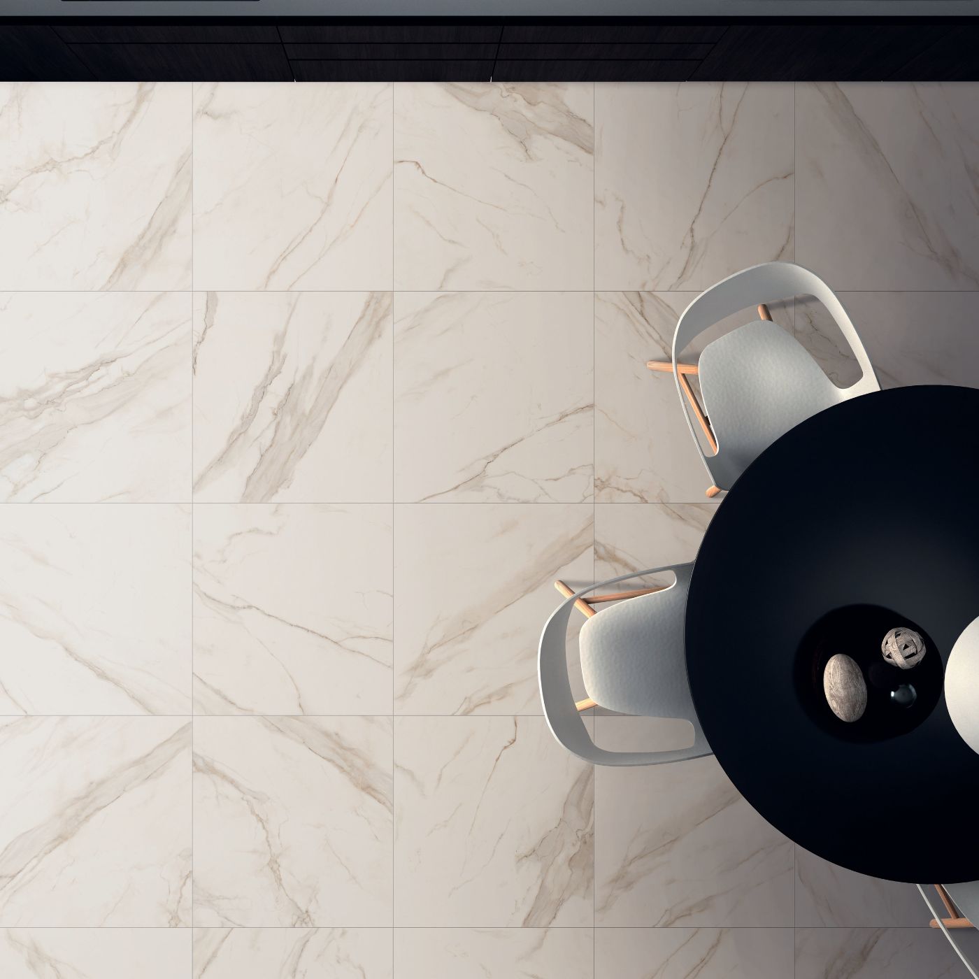 Marble effect porcelain tiles ABK Sensi Up Calacatta Gold, 120x120 cm, 8.5 mm, polished (lux) – 5