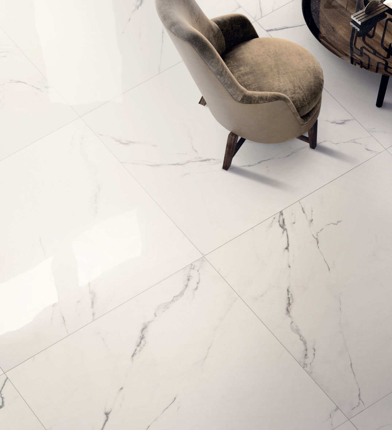 Marble effect porcelain tiles ABK Sensi Up Statuario Ultra, 60x120 cm, 8.5 mm, polished (lux) – 3