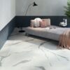 Marble effect porcelain ABK Sensi Up Statuario Versilia – view 5 Marble effect porcelain tiles ABK Sensi Up Statuario Versilia, 120x120 cm, 8.5 mm, polished (lux) – 5