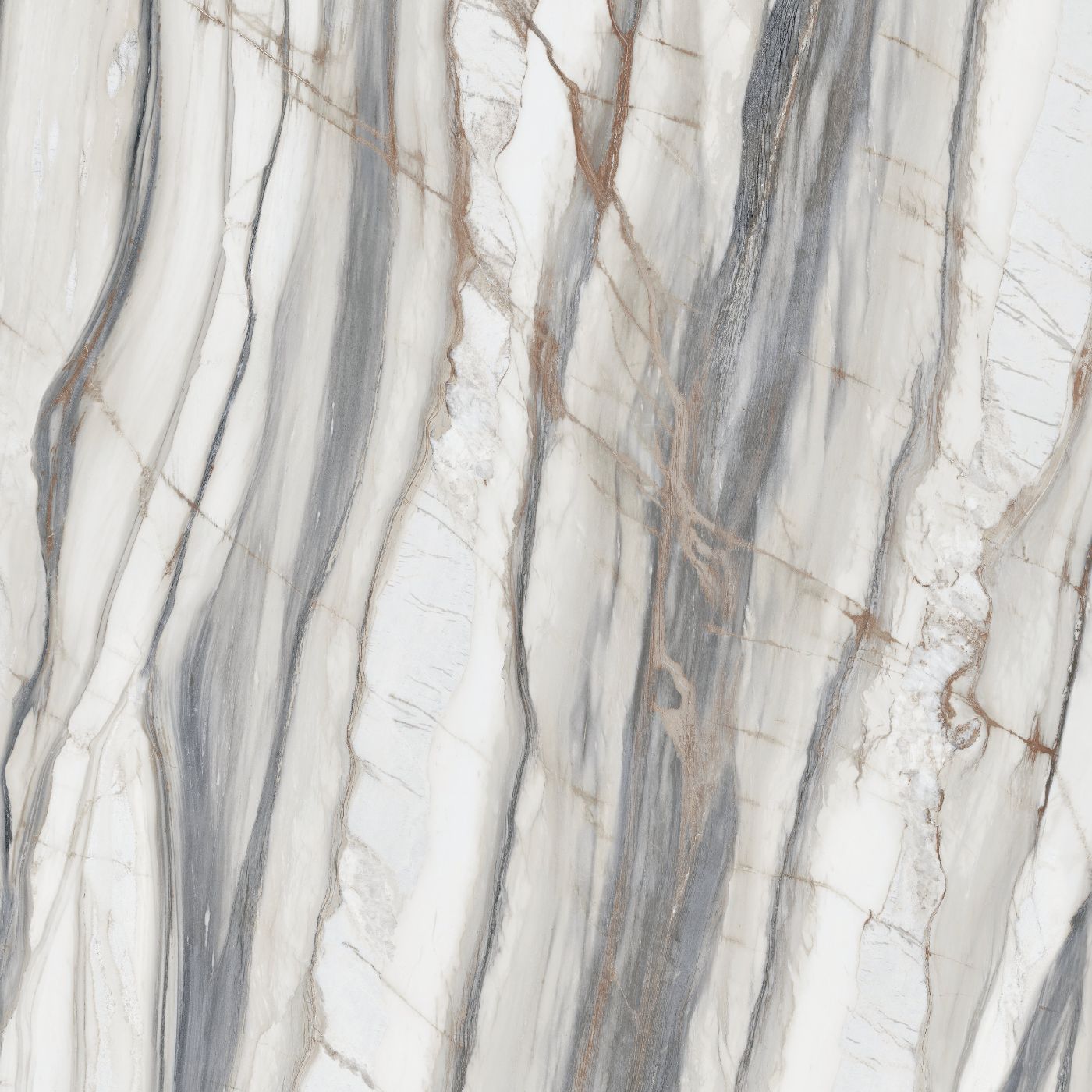 Marble effect porcelain tiles ABK Sensi 900 Oyster White, 120x120 cm, 8.5 mm, polished (lux) – 2