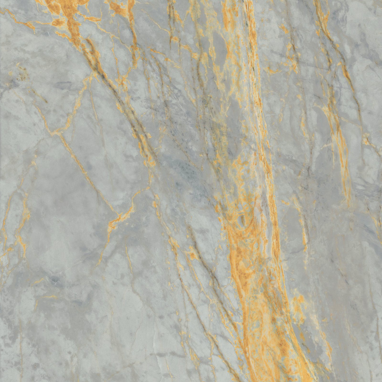 Marble effect porcelain tiles ABK Sensi Signoria Grigio Siena, 120x120 cm, 8.5 mm, polished (lux) – 2