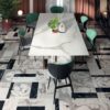 Marble effect porcelain tiles ABK Sensi Up Intarsia, 60×120 cm, 8.5 mm, polished (lux) – view 3 Marble effect porcelain tiles ABK Sensi Up Intarsia, 60x120 cm, 8.5 mm, polished (lux) – 3