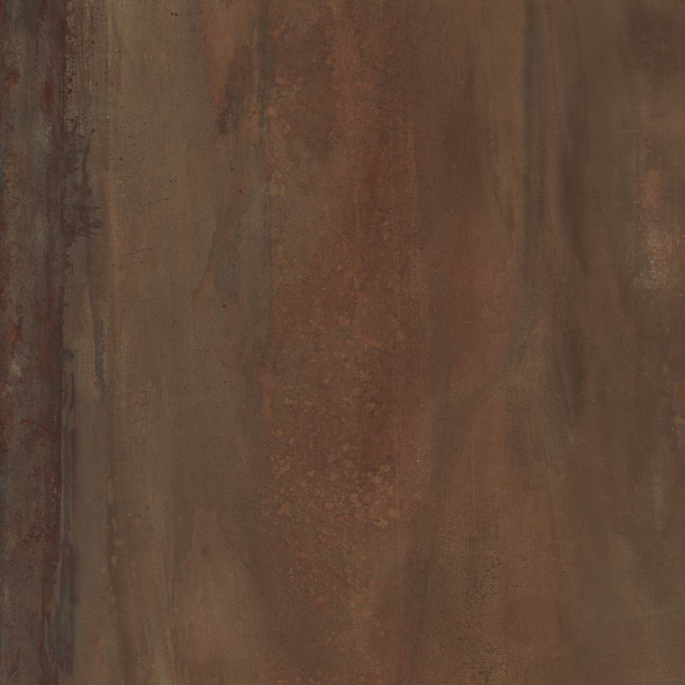Metal effect porcelain floor tile ABK Interno 9 Wide Rust, 120x120 cm, 8.5 mm, natural matt, slip-resistant R10