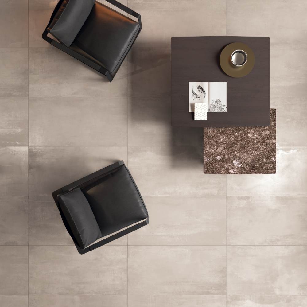 Metal effect porcelain tile ABK Interno 9 Dune, 60x60 cm, 8.5 mm, semi-polished (lappato) – 3