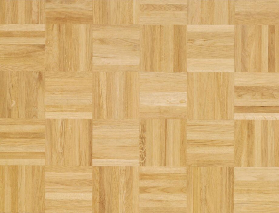 Mosaic Parquet Bauwerk Oak Nature 12 unfinished cube pattern – board view Mosaic Parquet Bauwerk Oak Nature 12 unfinished cube pattern