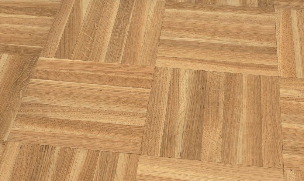 Mosaic Parquet Flooring Oak Gestreift, basket weave, unfinished, 8 x 22,86 x 160 mm