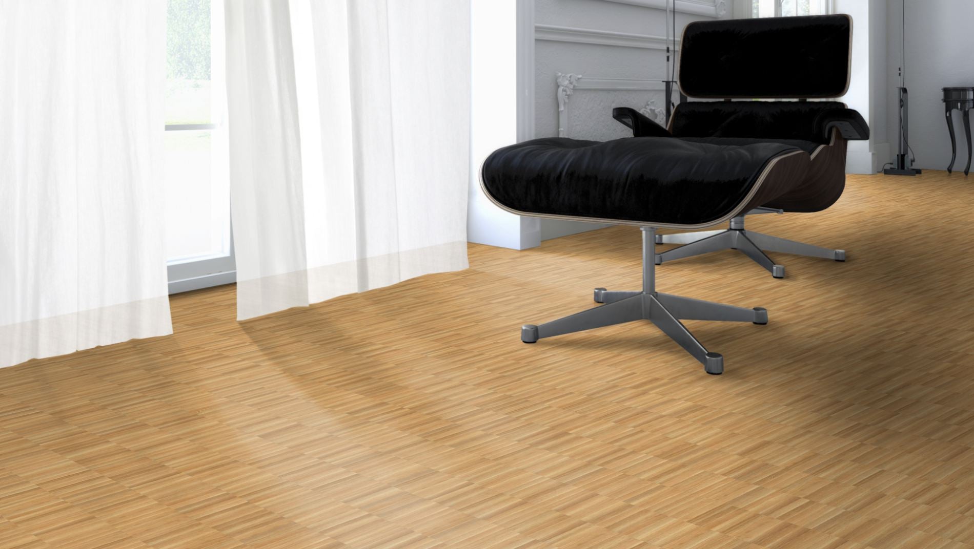Mosaic Parquet Flooring Oak Gestreift, parallel pattern, unfinished, 8 x 22,86 x 160 mm – 2