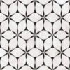 Marble mosaic effect porcelain tile ABK Sensi Fantasy Flower, 60×120 cm, 8.5 mm, polished 3D textured (lux 3D) – view 2 Marble mosaic effect porcelain tile ABK Sensi Fantasy Flower, 60x120 cm, 8.5 mm, polished 3D textured (lux 3D) – 2
