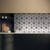 Marble mosaic effect porcelain tile ABK Sensi Fantasy Flower, 60×120 cm, 8.5 mm, polished 3D textured (lux 3D) – view 5 Marble mosaic effect porcelain tile ABK Sensi Fantasy Flower, 60x120 cm, 8.5 mm, polished 3D textured (lux 3D) – 5