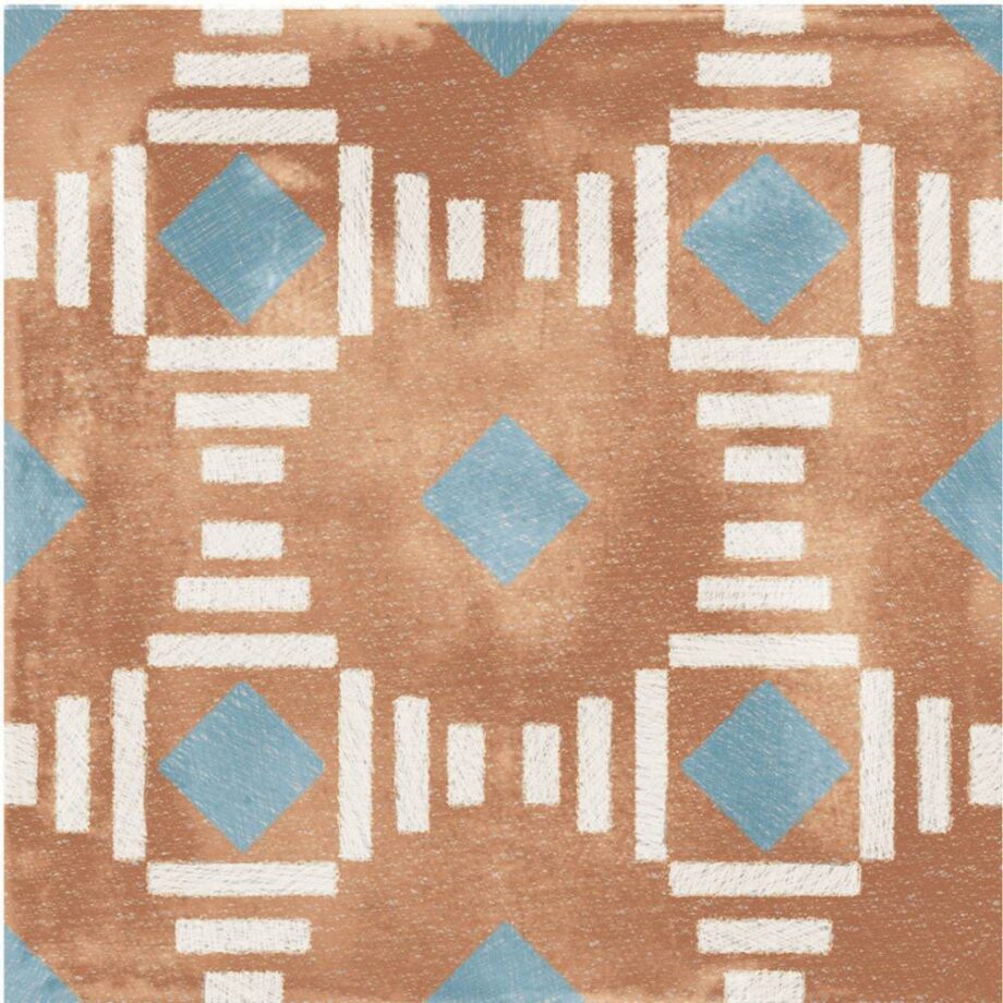 Patterned porcelain floor tile ABK Play Labyrinth Mix Multicolor, 20×20 cm, 8.5 mm, matt (nat.) – view 2 Patterned porcelain floor tile ABK Play Labyrinth Mix Multicolor, 20x20 cm, 8.5 mm, matt (nat.) – 2