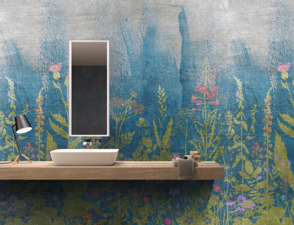 Patterned large porcelain decor slab ABK Wide&Style Botanical A, 160x320 cm, 6 mm, matt – 2