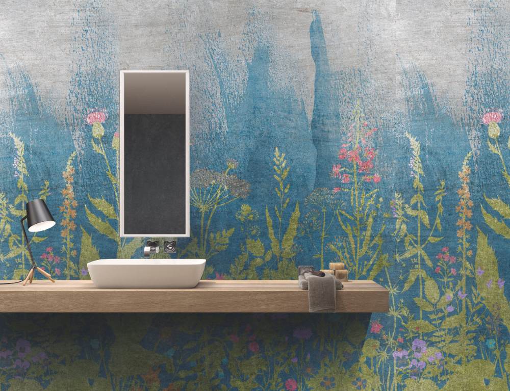Patterned large porcelain decor slab ABK Wide&Style Botanical A, 160x320 cm, 6 mm, matt – 3