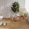 Oak Chevron Parquet Esta AB extra matt lacquered – in an interior Oak Chevron Parquet Esta AB extra matt lacquered – 3