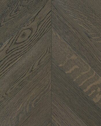 Oak Chevron Parquet Esta Nordic S Lava Grey extra matt lacquered