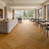 Oak Herringbone Flooring Bauwerk Cleverpark 900 Nature 14 oiled brushed – interior 2 Oak Herringbone Flooring Bauwerk Cleverpark 900 Nature 14 oiled brushed – 3