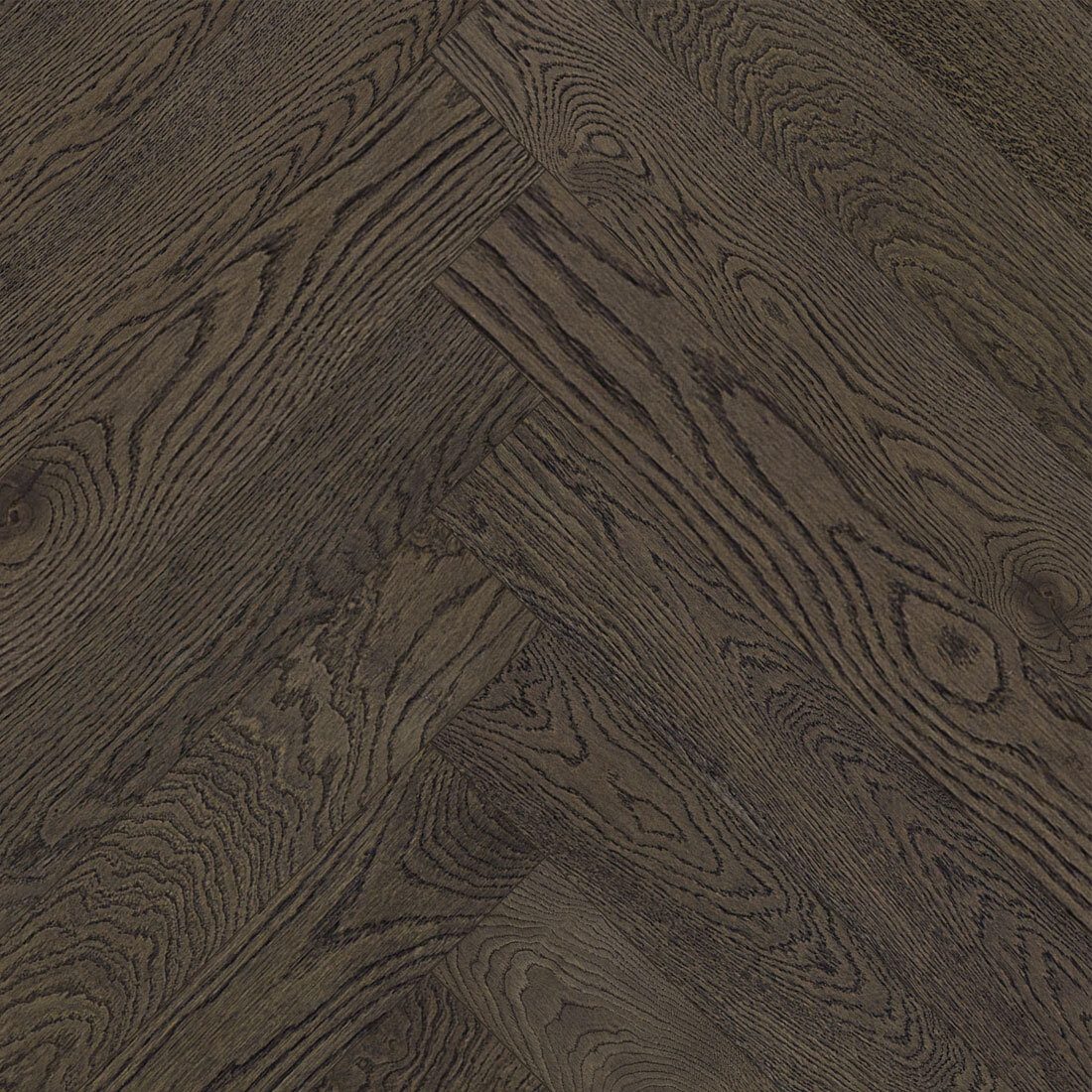 Oak Herringbone Parquet Esta BC Lava Grey extra matt lacquered