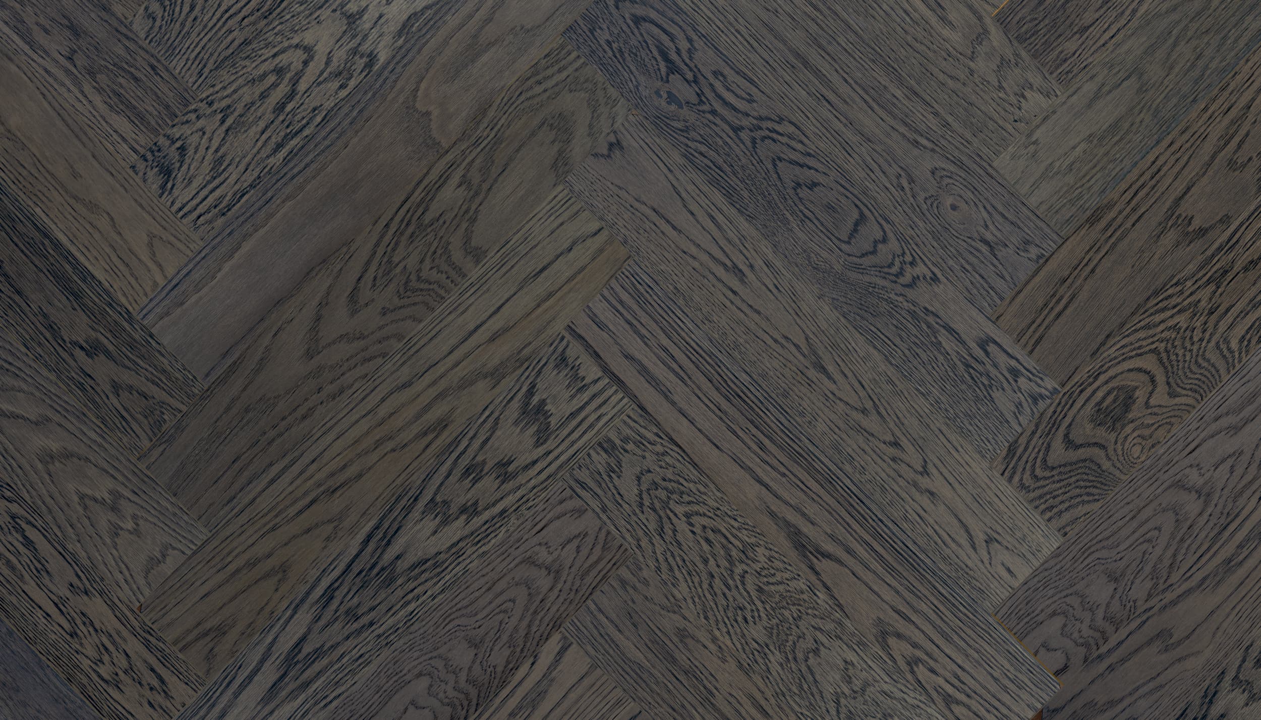 Oak Herringbone Parquet Esta Nordic S Lava Grey extra matt lacquered – 2
