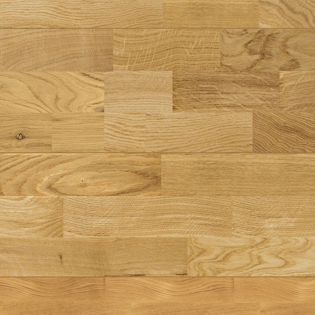 Oak Parquet Flooring 3-Strip Esta Promo extra matt lacquered