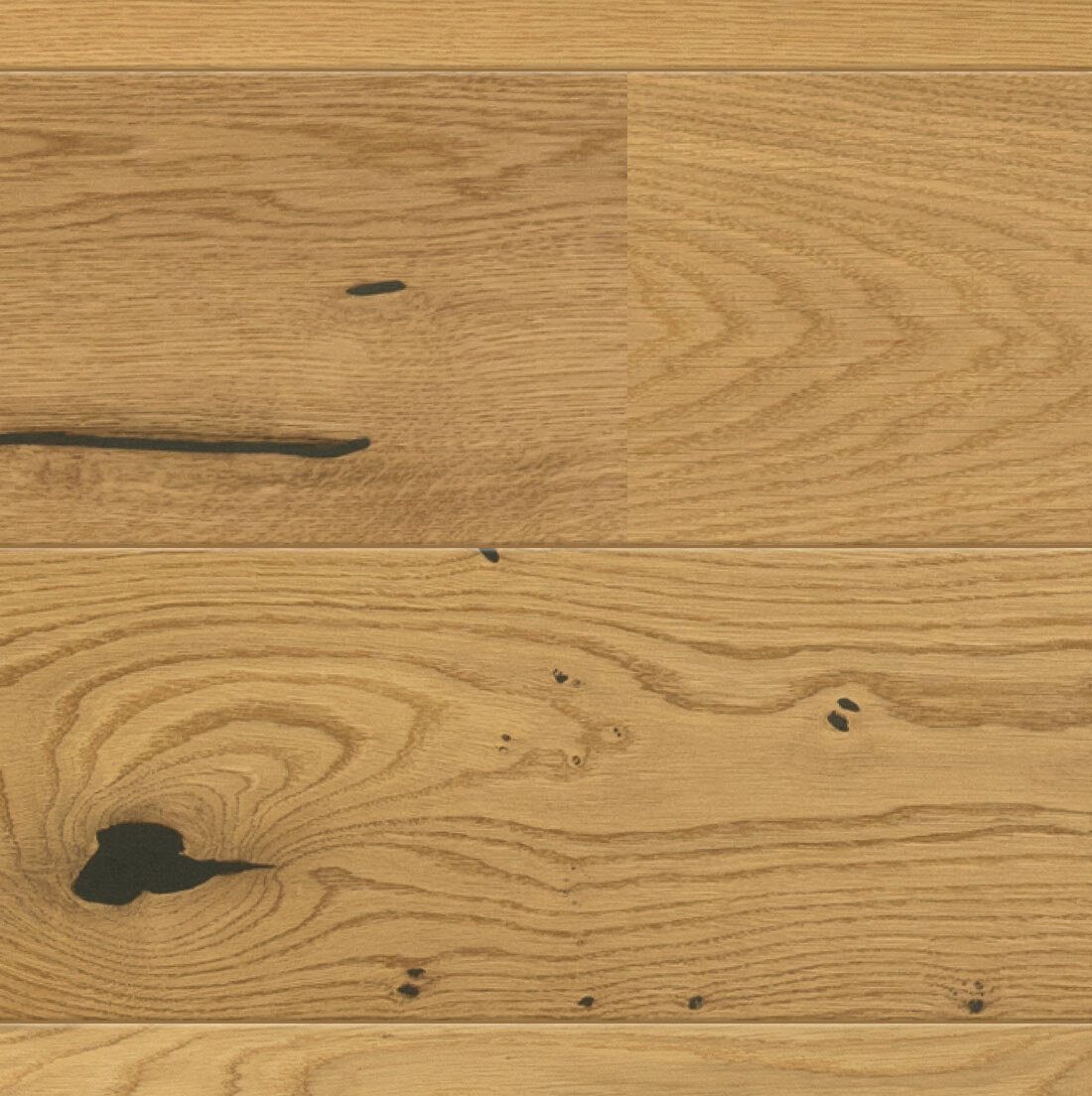 Oak Parquet Flooring Esta Rustic Dark Filler extra matt lacquered