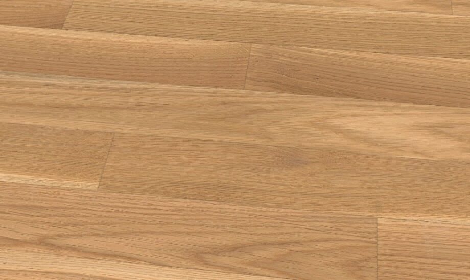 Oak Parquet Flooring Object, solid strip parquet, unfinished, 22 x 70 x 500 mm