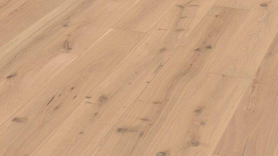 Oak parquet Meister, Longlife PD 400, Authentic caramel oak 09028, 1-strip, 2200 x 180 mm, brushed, naturally oiled
