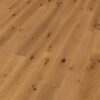 Oak parquet Thede & Witte Boston, rustic knotty, brushed, matt lacquered, 1-strip, 1900 x 189 x 14 mm