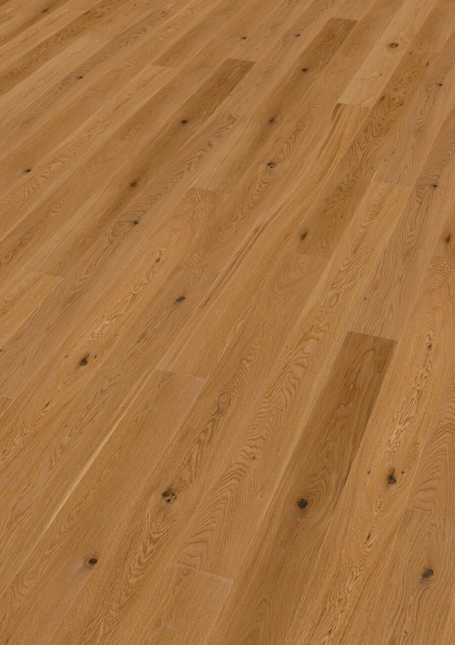 Oak parquet Thede & Witte Boston S, knotty, handscraped, oiled, 1-strip, 1860 x 148 x 10 mm