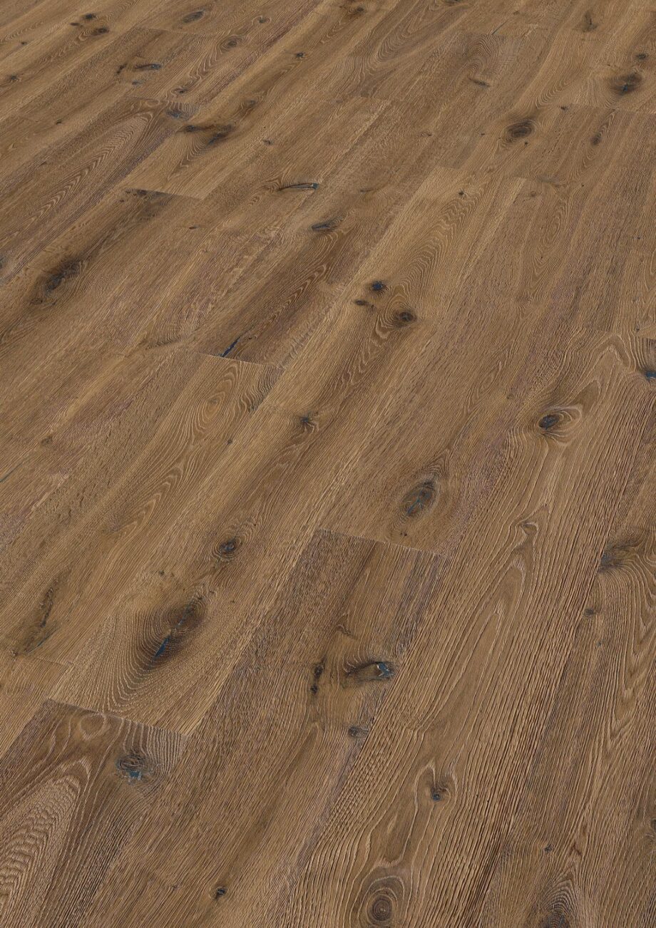 Oak parquet Thede & Witte Boston XL, Desert, smoked, deep brushed, white oiled, 1-strip, 2200 x 260 x 15 mm Oak parquet Thede & Witte Boston XL, Desert, smoked, deep brushed, white oiled, 1-strip, 2200 x 260 x 15 mm