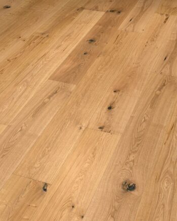 Oak parquet Thede & Witte Boston XL, rustic knotty, handscraped, oiled, 1-strip, 2200 x 260 x 15 mm