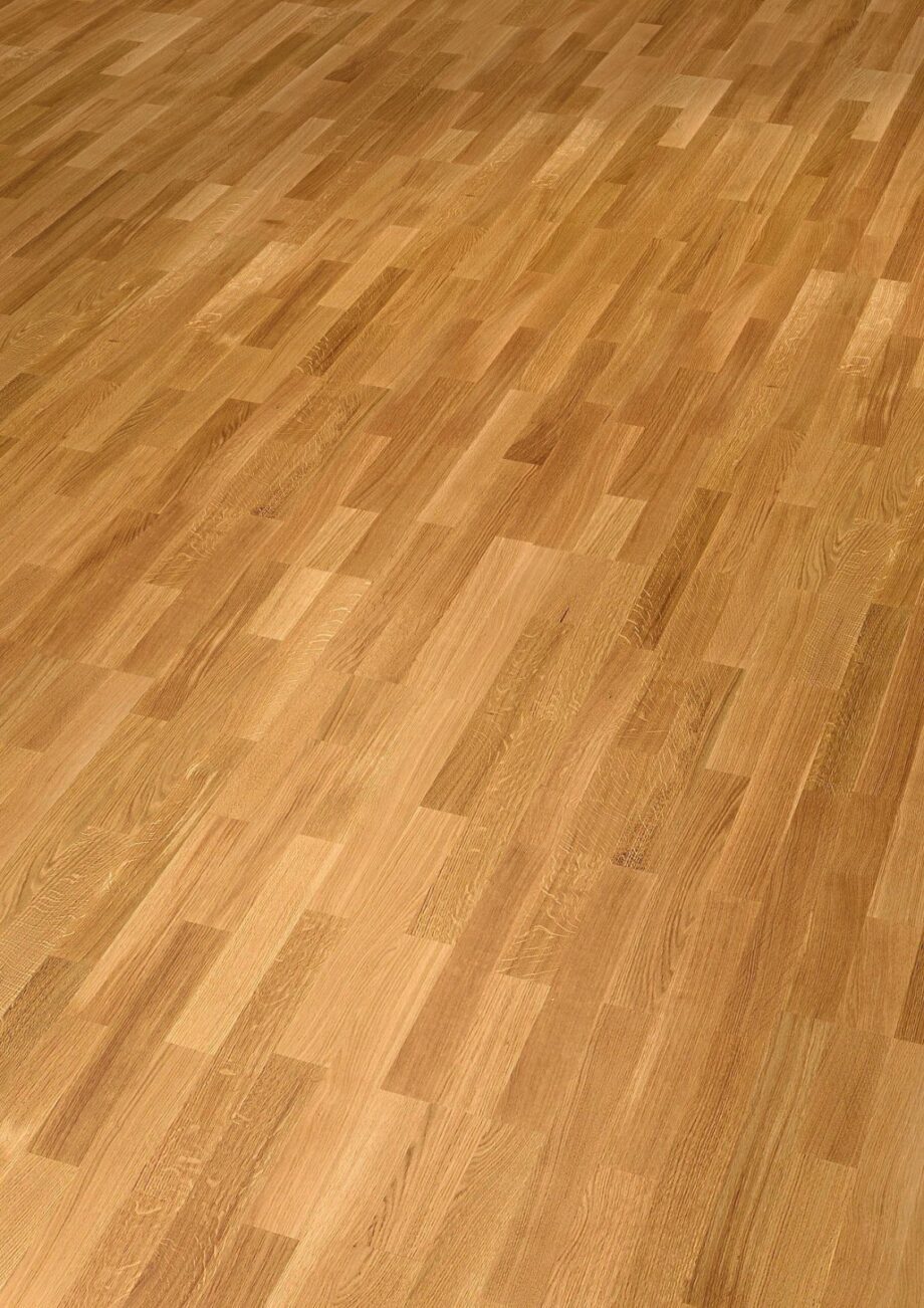 Oak parquet Thede & Witte Euro 3-strip, nature, oiled, 3-strip, 2200 x 204 x 14 mm