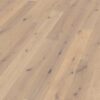 Oak parquet Thede & Witte Euro, rustic knotty, brushed, white oiled, 1-strip, 2230 x 194 x 14 mm