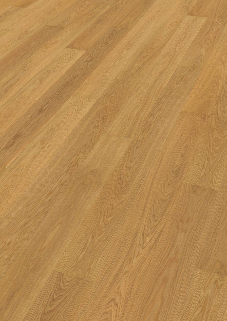 Oak parquet Thede & Witte Euro, nature, brushed, oiled, 1-strip, 2230 x 194 x 14 mm