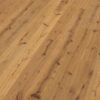Oak parquet Thede & Witte Euro, rustic knotty, brushed, oiled, 1-strip, 2230 x 194 x 14 mm