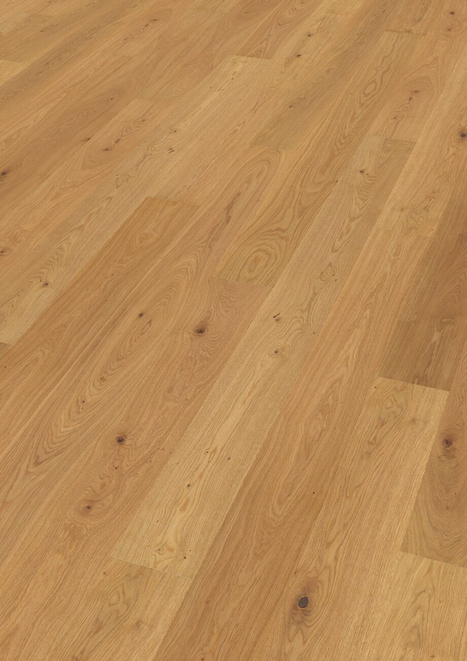Oak parquet Thede & Witte Euro, slightly knotty, brushed, oiled, 1-strip, 2230 x 194 x 14 mm Oak parquet Thede & Witte Euro, slightly knotty, brushed, oiled, 1-strip, 2230 x 194 x 14 mm