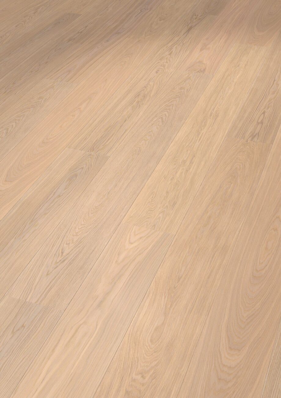 Oak parquet Thede & Witte Euro XL, nature, brushed, white oiled, 1-strip, 2230 x 254 x 14 mm Oak parquet Thede & Witte Euro XL, nature, brushed, white oiled, 1-strip, 2230 x 254 x 14 mm