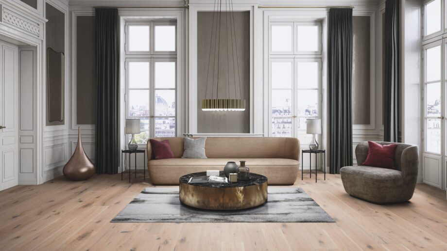 Parquet floor Bauwerk Casapark Handcrafted Oak 56 Farina deep brushed oil waxed 181mm – view 8 Parquet floor Bauwerk Casapark Handcrafted Oak 56 Farina deep brushed oil waxed 181mm – 8