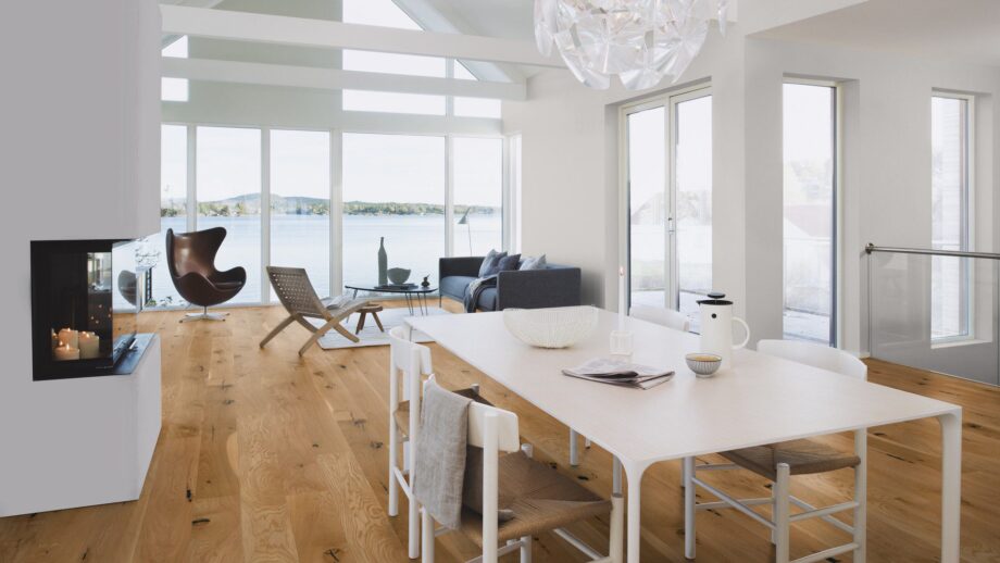 Engineered wood flooring Bauwerk Casapark Handcrafted Oak 56 deep brushed oil waxed 181mm – 10