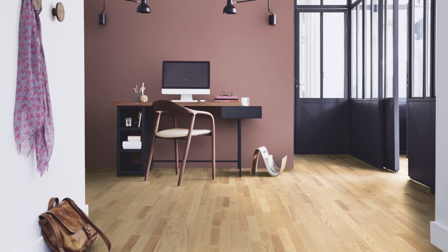 Parquet Tarkett, Pure, Ash Nature TreS, 3-strip, Proteco Natura mat lacquer – view 5 Parquet Tarkett, Pure, Ash Nature TreS, 3-strip, Proteco Natura mat lacquer – 5