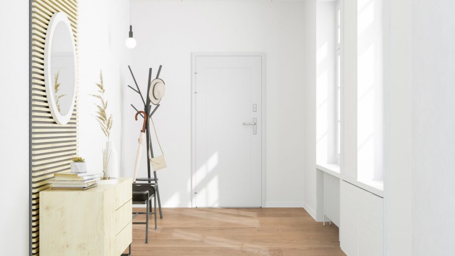 Parquet Tarkett, Shade, Oak Misty Grey Plank XT, 1-strip, 2 sides bevelled, brushed, stained, Proteco Natura mat lacquer – 4