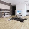 Parquet Ash, Molti Milkshake, 3-strip, stained, matt lacquer