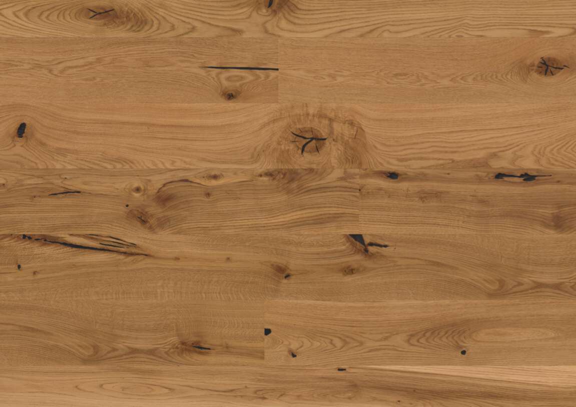 Parquet floor Bauwerk Casapark oak 45 brushed natural oiled 139mm