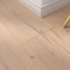 Parquet floor Oak Rustical 1-strip beveled brushed white oiled