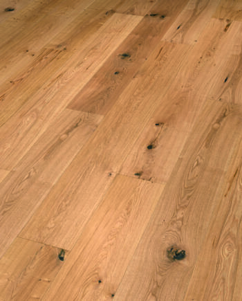 Parquet floor Trinity Oak Rustical 1-strip beveled hand scraped oiled