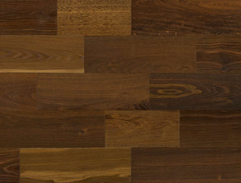 Parquet Flooring Bauwerk Formpark Mini 570 Smoked Oak 24 oiled deep brushed – board view Parquet Flooring Bauwerk Formpark Mini 570 Smoked Oak 24 oiled deep brushed