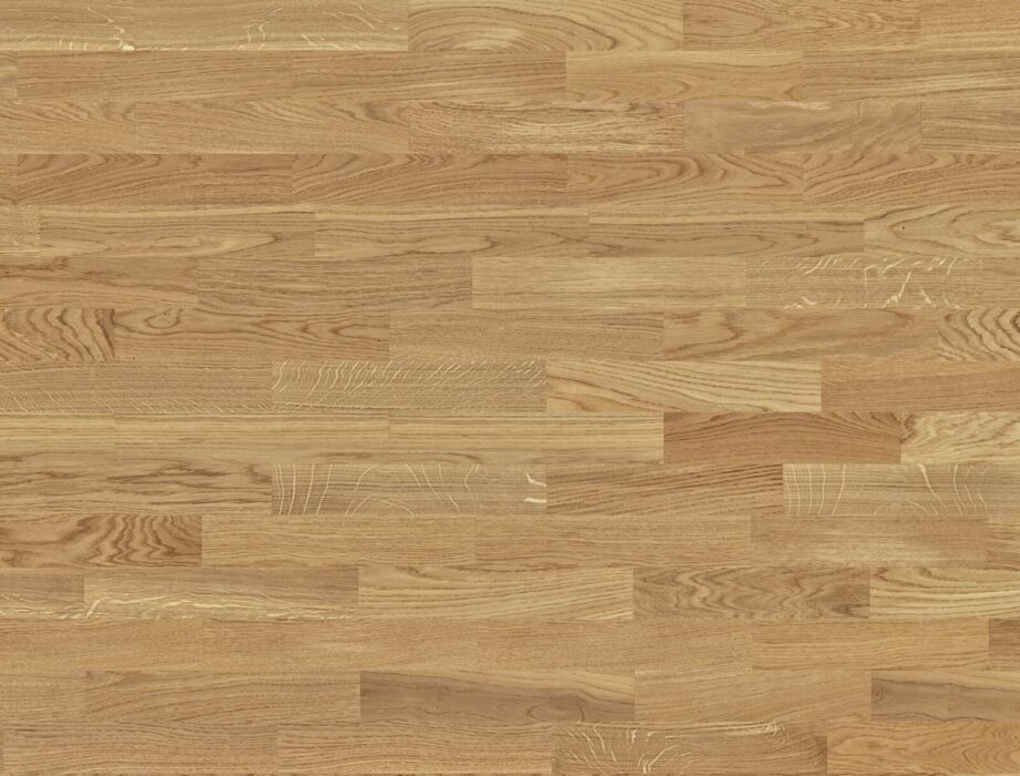 Parquet Flooring Bauwerk Triopark Oak Nature 14 matt lacquered 3-strip – board view Parquet Flooring Bauwerk Triopark Oak Nature 14 matt lacquered 3-strip